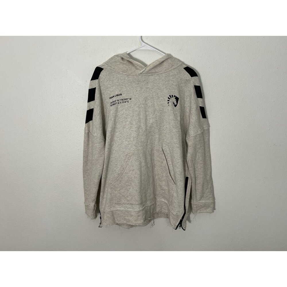 Team Liquid Men’s Hoodie Size Medium Gray Cream